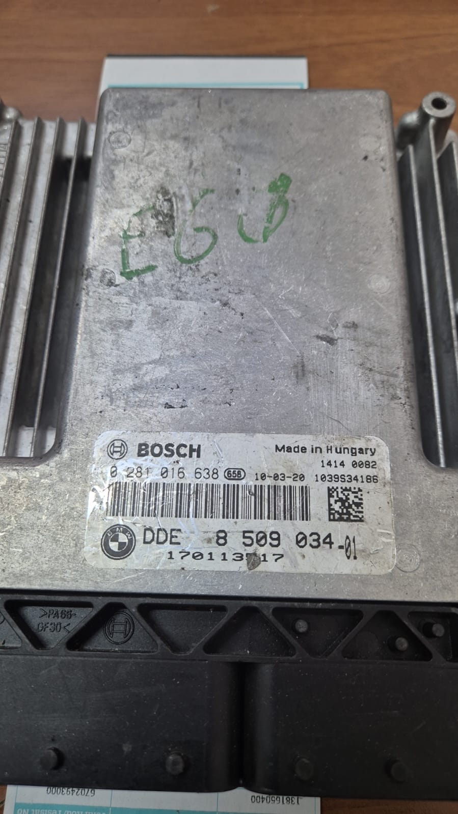 bmw 5 serisi e60 motor beyni 0281016638 / dde8509034-01DC16C35-5.23 